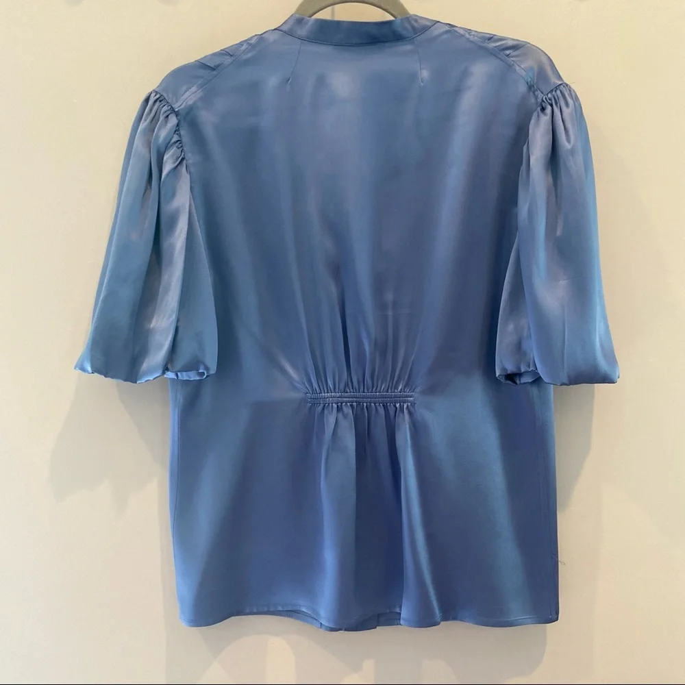 VINTAGE 90’s Patrick Christopher Silk Puff Sleeve Blouse Size 12
